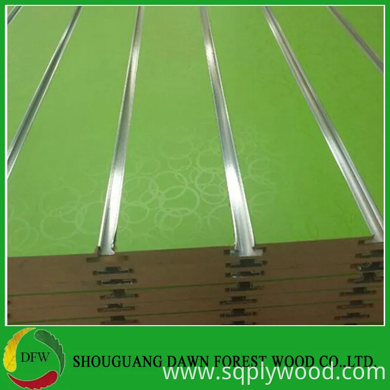 Glossy Melamine Surface Slot MDF